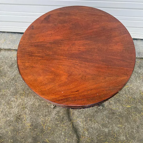 Vintage Mersman Federal-style Mahogany Drum Table- Freight / Local Pickup