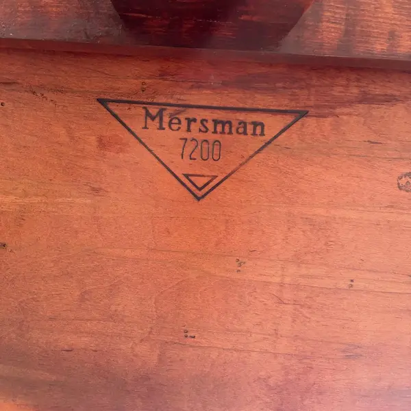 Vintage Mersman Federal-style Mahogany Drum Table- Freight / Local Pickup