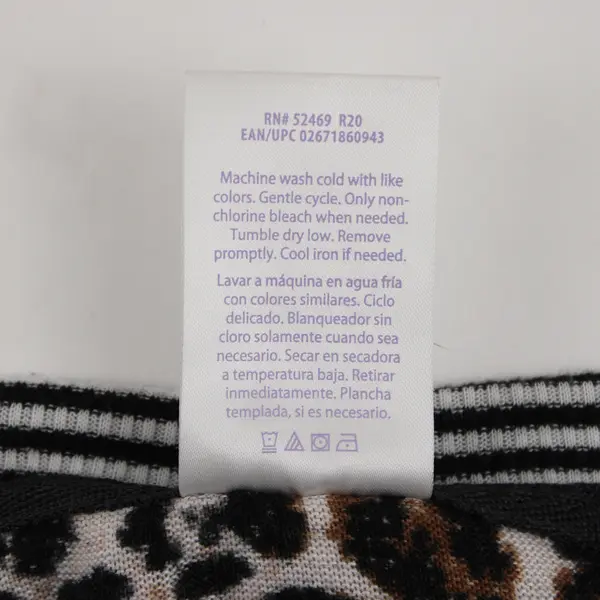 NWT Secret Treasures Jaguar Print Fuzzy Pajama Top Women's 2X 18W-20W