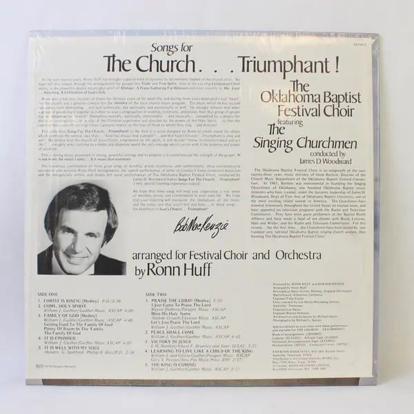Oklahoma Baptist Festival Choir-"The Church Triumphant" 12" Vinyl Record