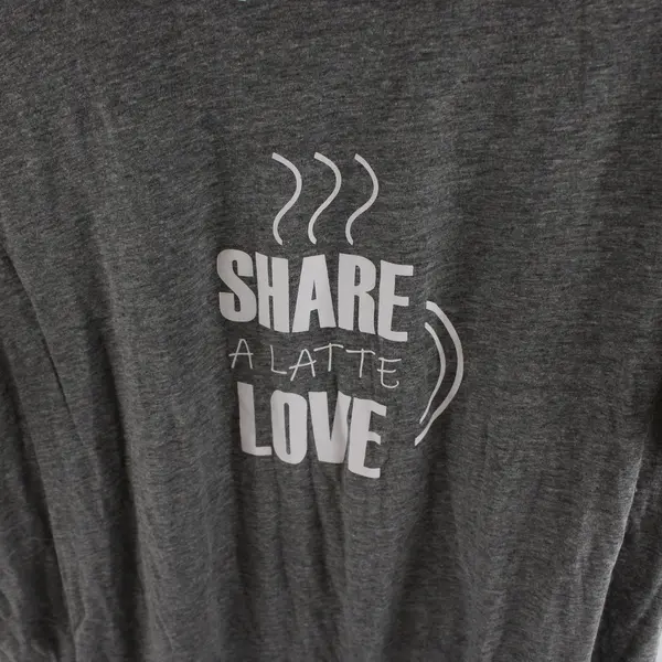 Sleep by Cacique Share A Latte Love Gray Short-Sleeved Sleep Dress Women's 22/24