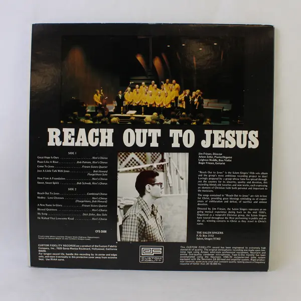 The Salem Singers – Reach Out To Jesus 12" Vinyl Record