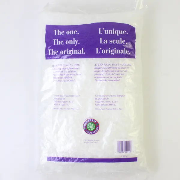 Lot of 2 Frosty Snow Decorative Fake Snow for Crafts & Holiday Decor