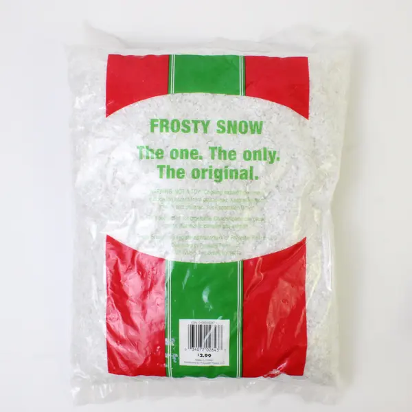 Lot of 2 Frosty Snow Decorative Fake Snow for Crafts & Holiday Decor