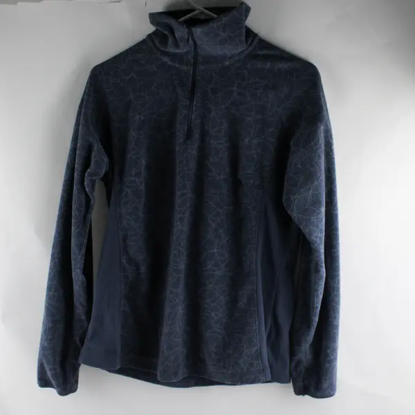 Columbia Blue Stand Collar 1/4-Zip Pullover Women's Large