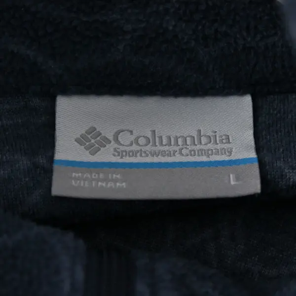 Columbia Blue Stand Collar 1/4-Zip Pullover Women's Large