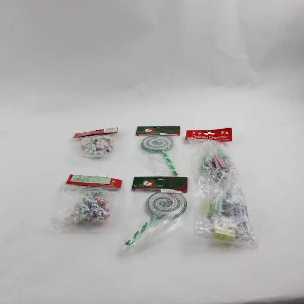 Lot of 5 New Assorted Christmas Ornaments - Holiday Tree Decorations