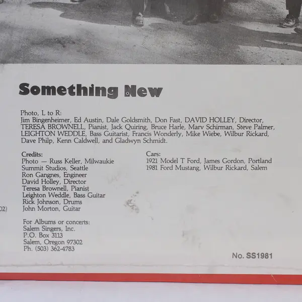 Something Old, Something New - Salem Singers - 12" Vinyl Record