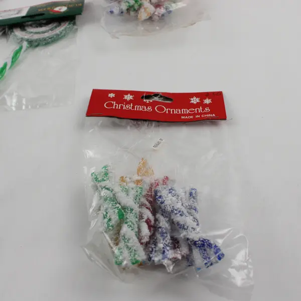 Lot of 6 New Assorted Christmas Ornaments Holiday Tree Decorations