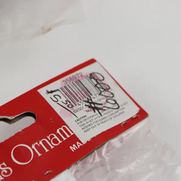 Lot of 6 New Assorted Christmas Ornaments Holiday Tree Decorations