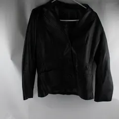 Valerie Stevens Black Genuine Lamb Leather Jacket Women's Small