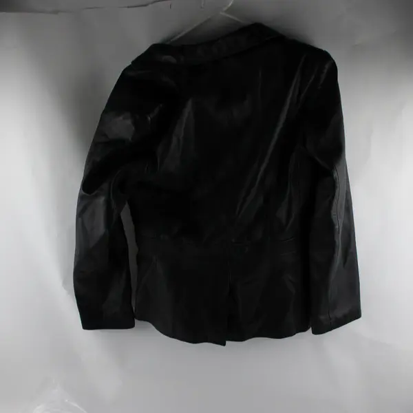 Valerie Stevens Black Genuine Lamb Leather Jacket Women's Small