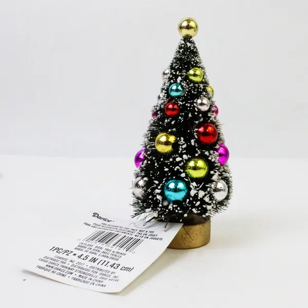 Lot of 5 Assorted Christmas Trees, Various Sizes & Styles 