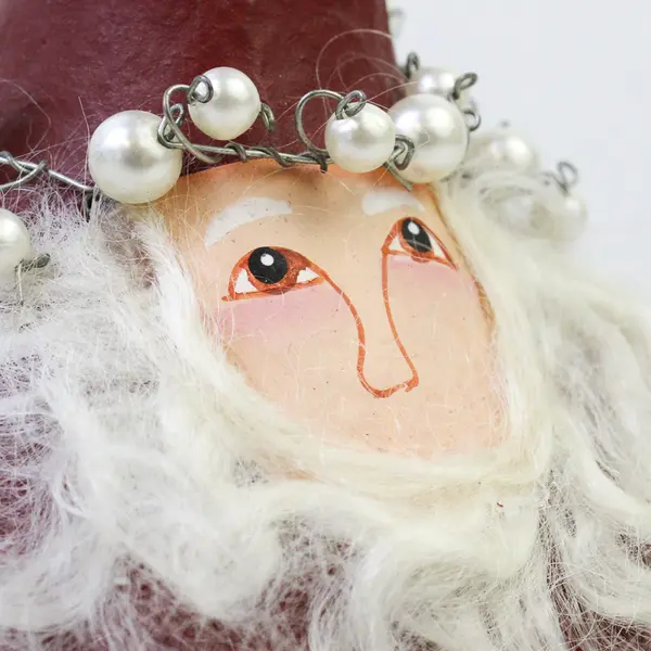 D and CC's Gourd Santa Face Figurine 9in Holiday Decor New