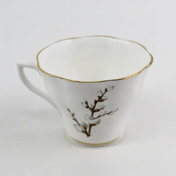 Unbranded Bone China Cup And Saucer Set Pussy Willow Pattern England