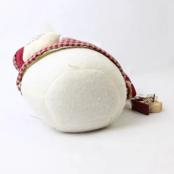 Vintage-Style Mitchell Import Co Fabric Santa Claus Feeding Birds 9.5in