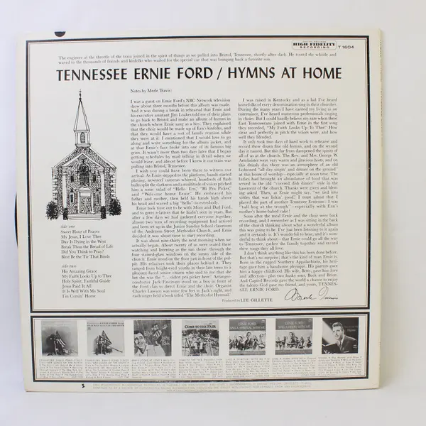 Tennessee Ernie Ford Hymns At Home 12" Vinyl Record