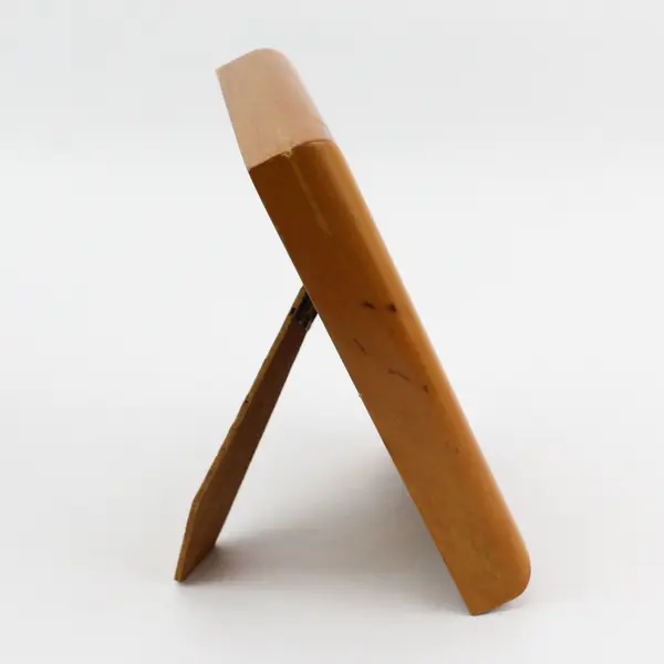 Vintage 1990s Light Brown Deep Wooden Photo Frame 5"W x 7"L 