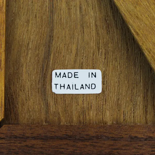 Vintage 1990s Light Brown Deep Wooden Photo Frame 5"W x 7"L 