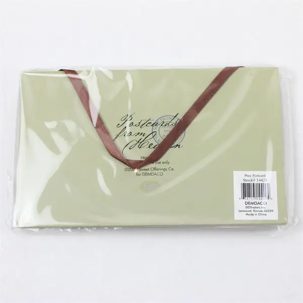 Demdaco "Pray" 2008 Postcards From Heaven Hanging Plaques Series 6.25" x 4"