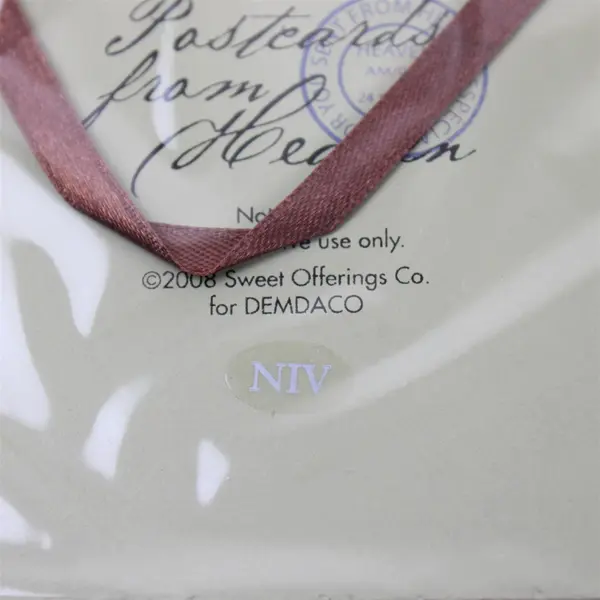 Demdaco "Pray" 2008 Postcards From Heaven Hanging Plaques Series 6.25" x 4"