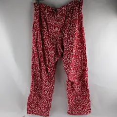 Land's End Red and White Woodland Print Pajama Pants Women's Small 6-8