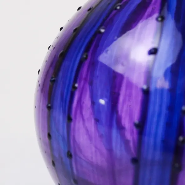 Vintage Amethyst Purple Glass Pitcher Collectible 5in