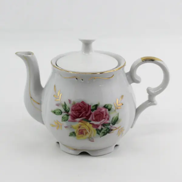 MCM Lipper And Mann Pompadour Rose Teapot With No Music Box