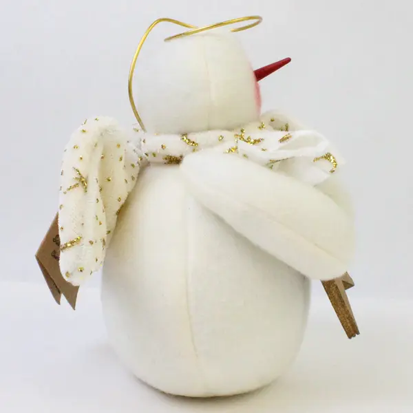 Country Collectible Treasures Snowman Angel w/ Star Holiday Figurine 6.25in