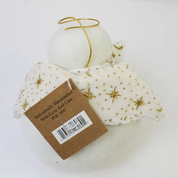 Country Collectible Treasures Snowman Angel w/ Star Holiday Figurine 6.25in