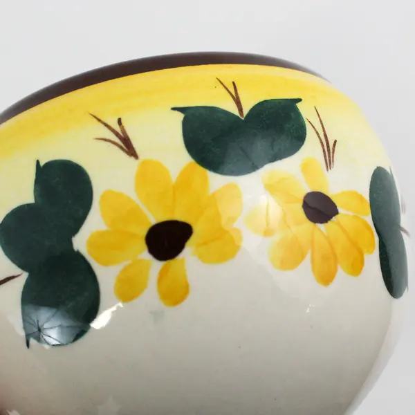 MCM Vernonware Metlox Brown Eyed Susan Vernon Kilns Vintage Open Sugar Bowl 