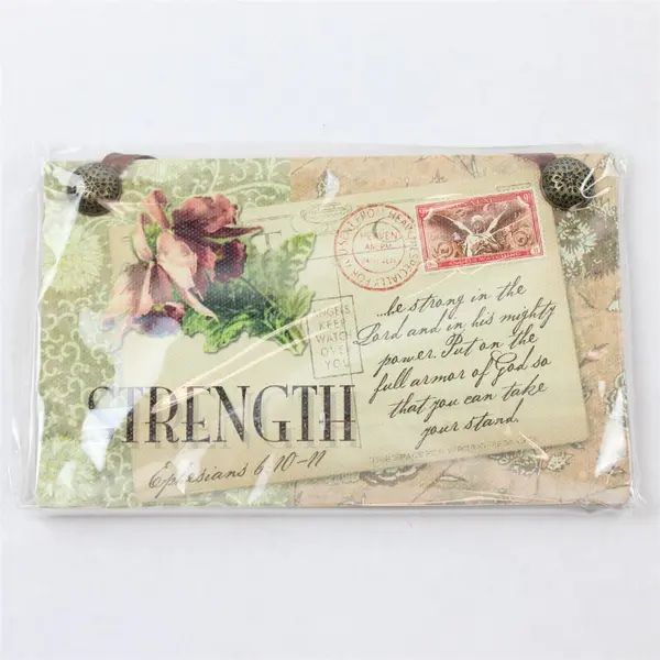 Demdaco "Strength" 2008 Postcards From Heaven Hanging Plaques Series 6.25" x 4"
