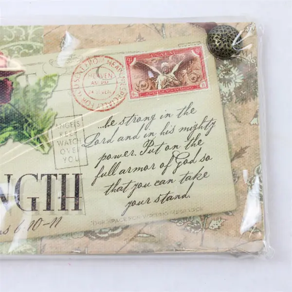 Demdaco "Strength" 2008 Postcards From Heaven Hanging Plaques Series 6.25" x 4"