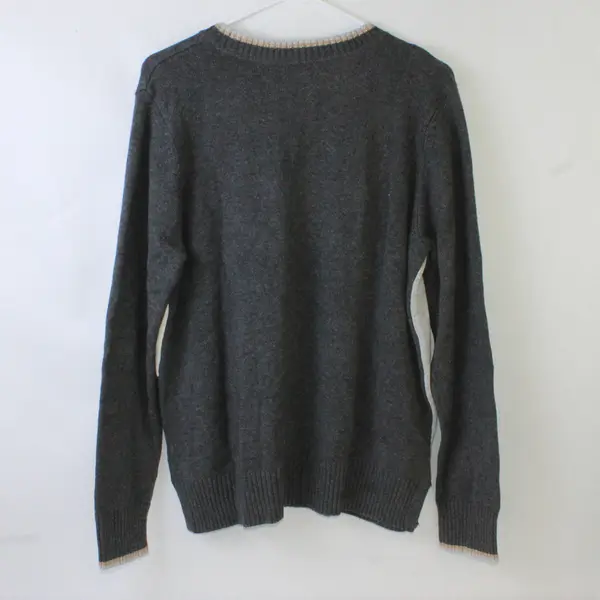 Charter Club Winter Scene Gray Knit Sweater Women's XL
