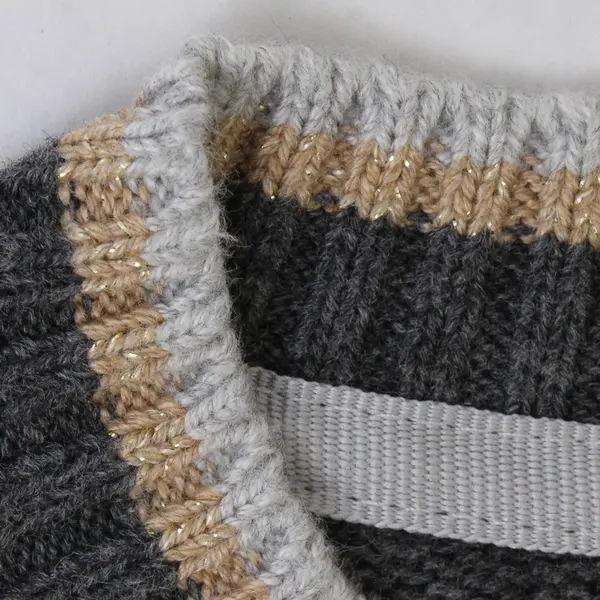 Charter Club Winter Scene Gray Knit Sweater Women's XL