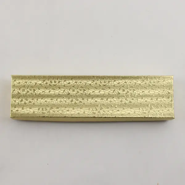 Lot of 6 Gold Foil Jewelry Gift Boxes with Lids Assorted Sizes New