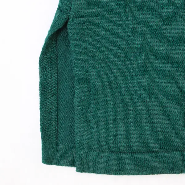 Liz Claiborne Green and Blue Striped Knit Top Women's Large