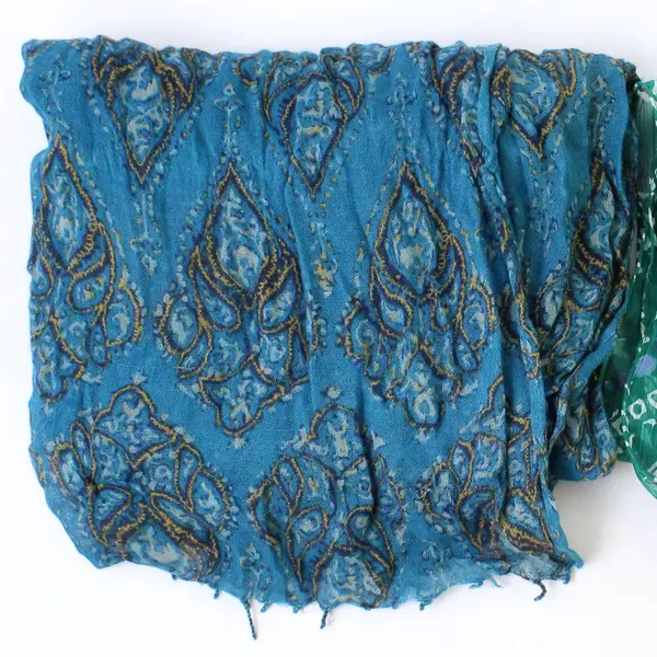 Lot of 4 Sheer Vibrant Multicolor Boho Scarves