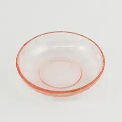 Vtg Mosser Jennifer Pink Small Glass Fruit Bowl
