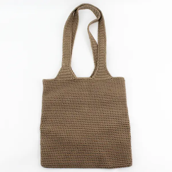 The SAK Crocheted Crossbody Shoulder Bag,  Brown 11" Long 