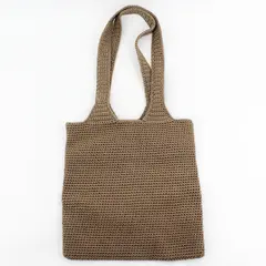 The SAK Crocheted Crossbody Shoulder Bag,  Brown 11" Long 