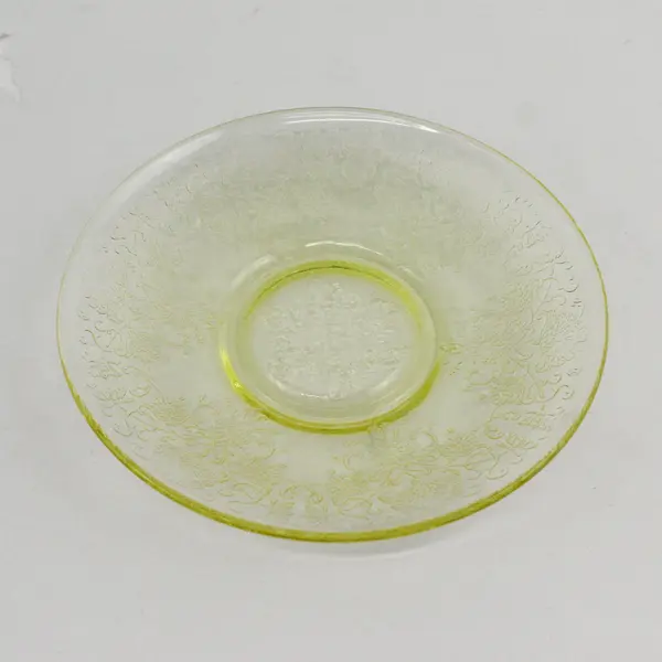 MCM Hazel Atlas Florentine #2 Yellow  Bread and Butter Plate 5.5"