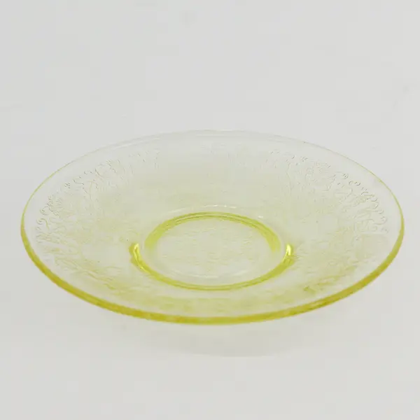 MCM Hazel Atlas Florentine #2 Yellow  Bread and Butter Plate 5.5"