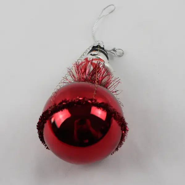 Christopher Radko 20th Anniversary Glass Snowman Ornament Snow Go Bouncer 5" 