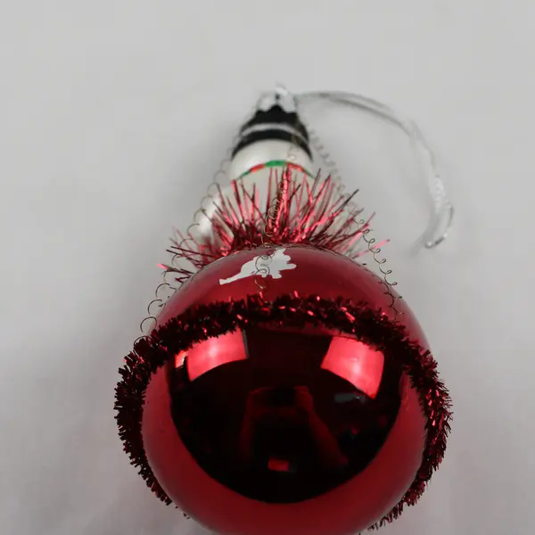 Christopher Radko 20th Anniversary Glass Snowman Ornament Snow Go Bouncer 5" 