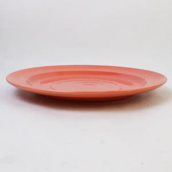 Lot Of 2 Lynns Stoneware Concentrix Cinnabar Pattern Dinner Plates 11" Diameter