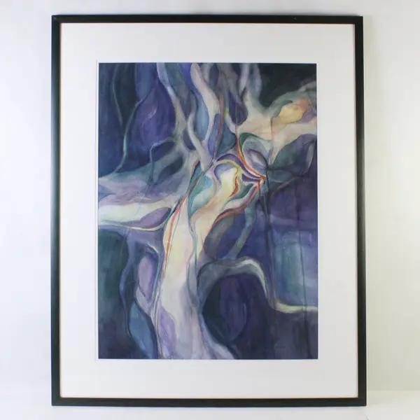 Kathleen Buck Signed Framed & Matted Original Watercolor Painting 30.5" x 38"