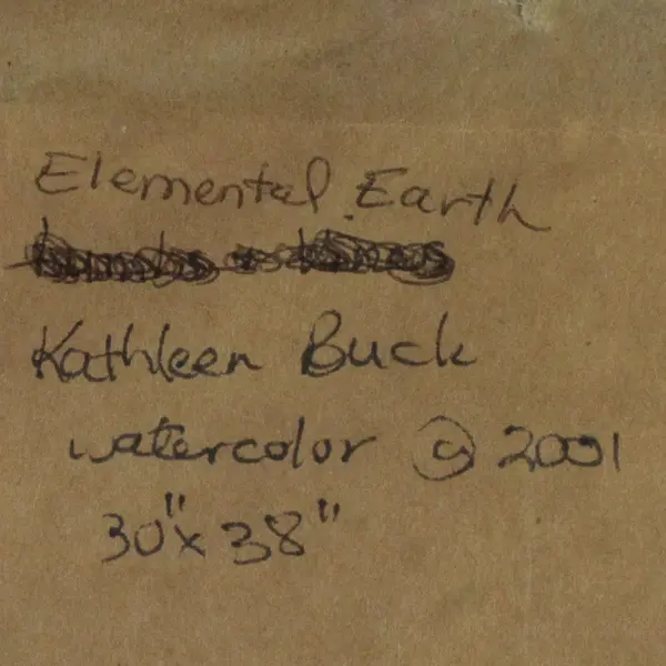 Kathleen Buck Signed Framed & Matted Original Watercolor Painting 30.5" x 38"