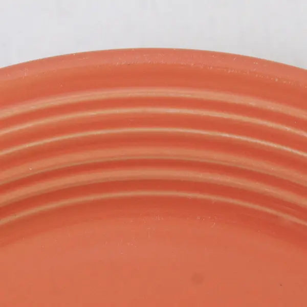 Lot Of 3 Everyday Living  Solid Orange Color Ceramic Salad Plates 8.5" Diameter