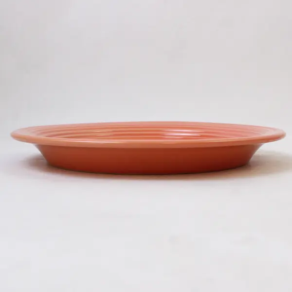 Lot Of 3 Everyday Living  Solid Orange Color Ceramic Salad Plates 8.5" Diameter